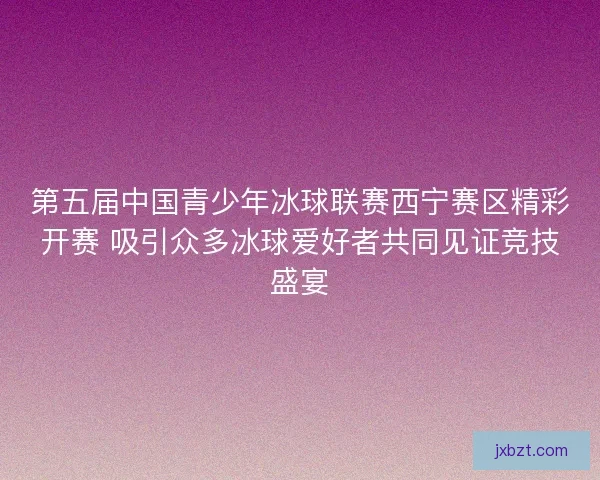 第五届中国青少年冰球联赛西宁赛区精彩开赛 吸引众多冰球爱好者共同见证竞技盛宴